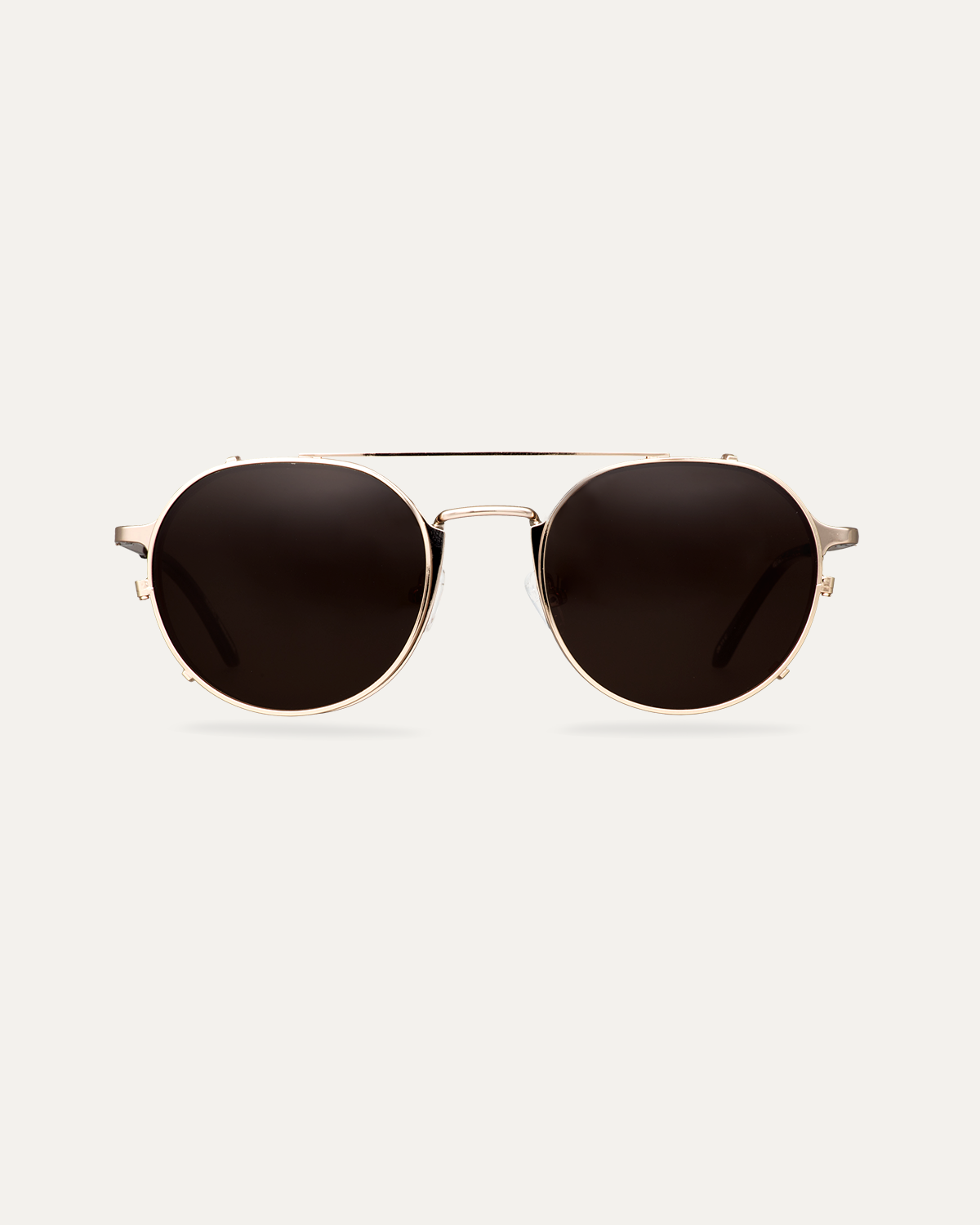 Clip on Sun Milo Gold/Brown