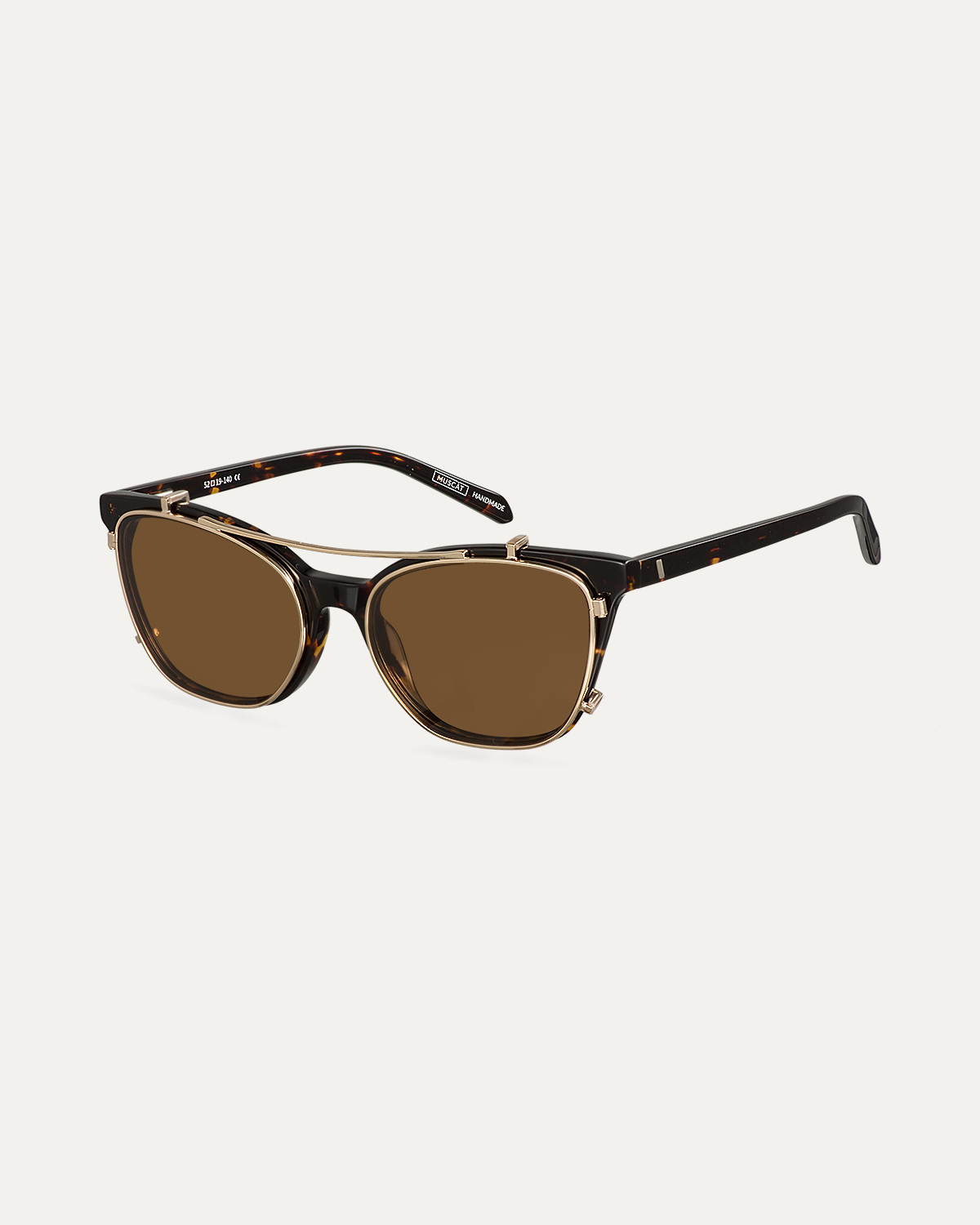 Clip on Sun Renee Gold/Brown