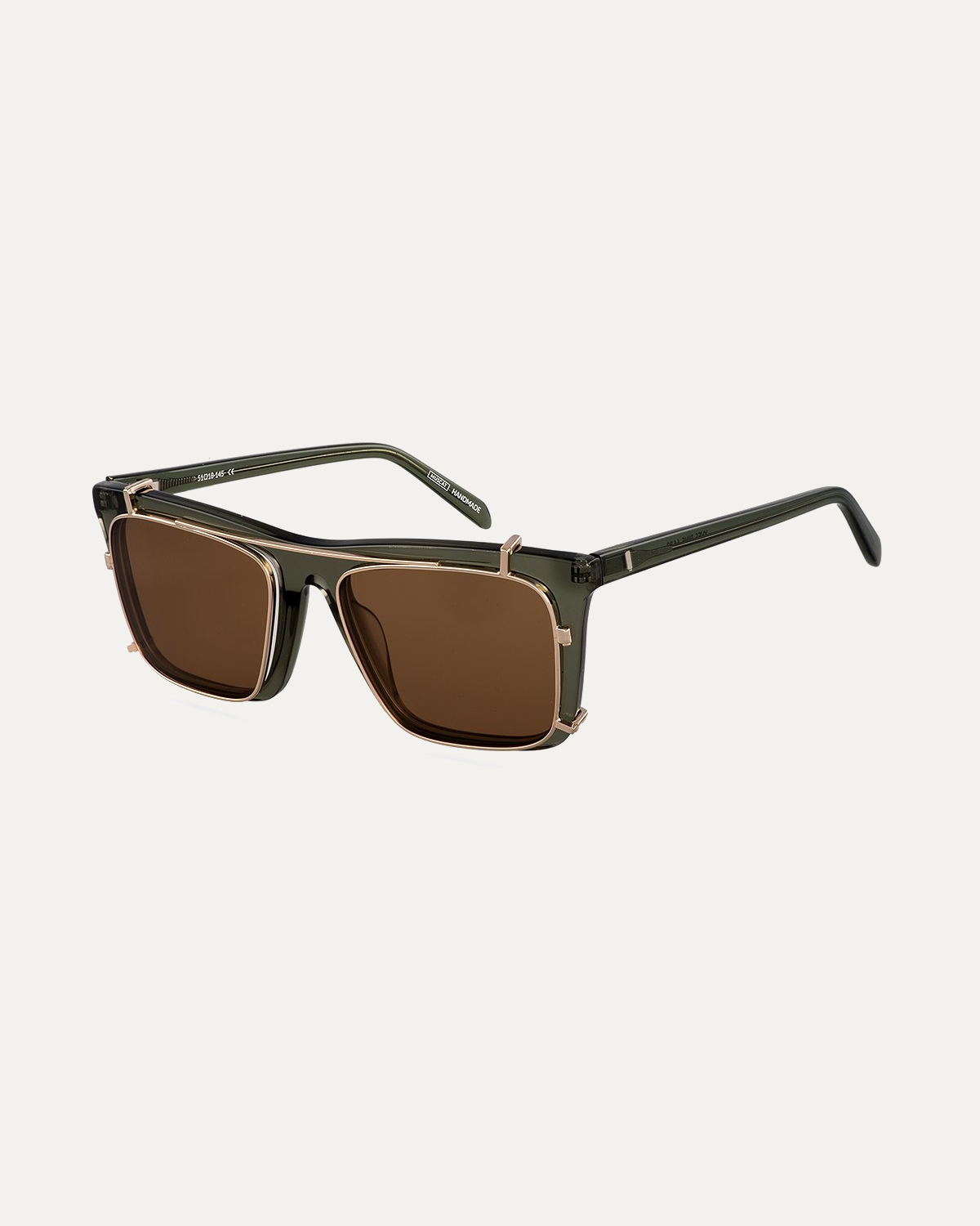 Clip on Sun Yves Gold/Brown