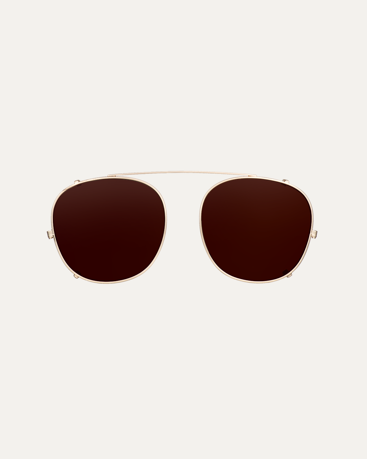 Clip on Sun Leo Wide Gold/Brown