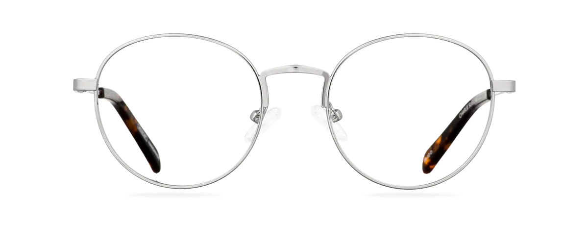 Okulary zerówki Charlie Silver/Dark Havana