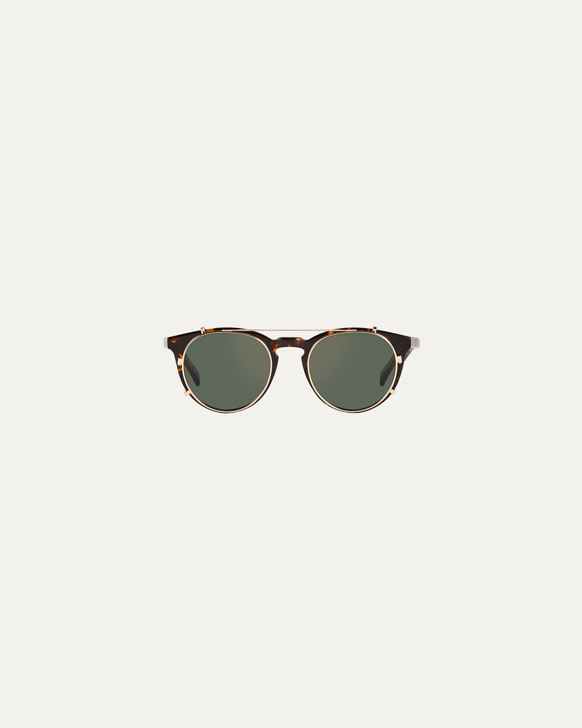 Clip on Sun Ellis Wide Gold/Green