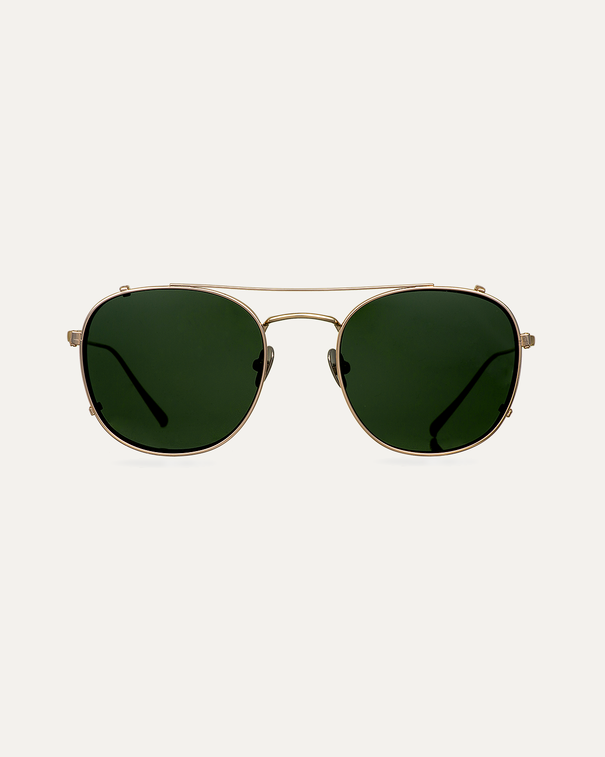 Clip on Sun Leo Titanium Gold/Green