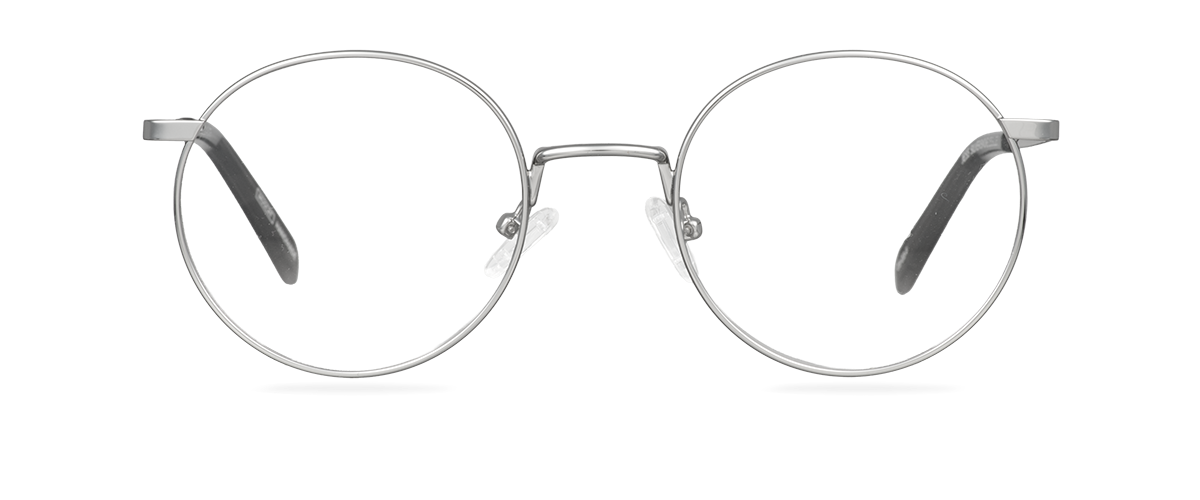 Okulary zerówki Jess Silver/Smoke