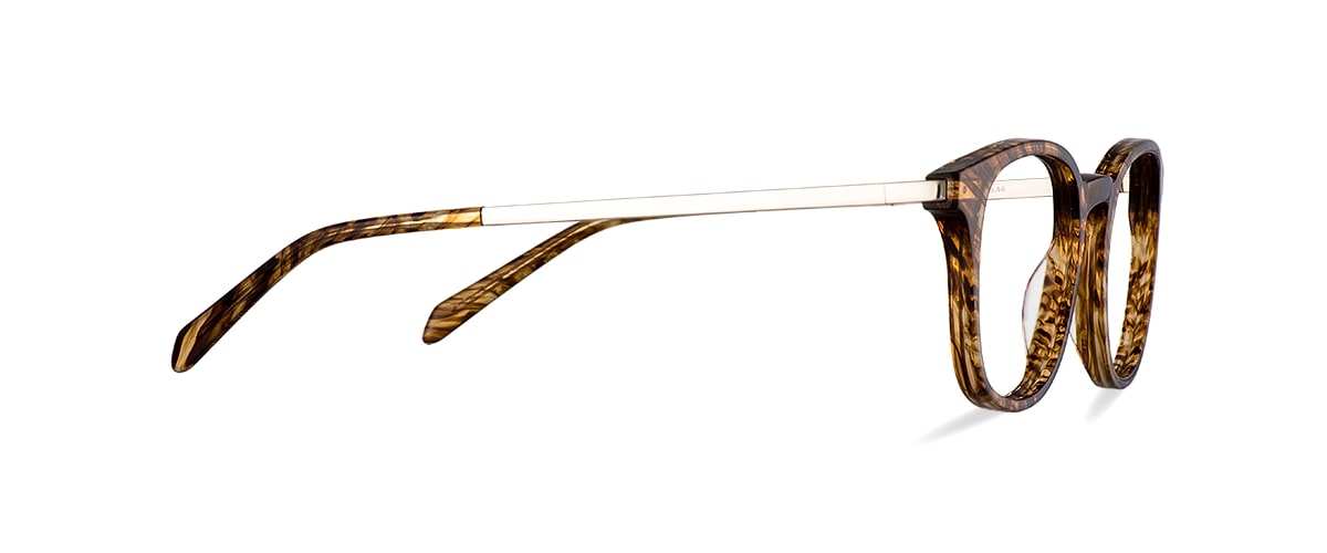 Okulary zerówki Grant Gold/Tiger Stone
