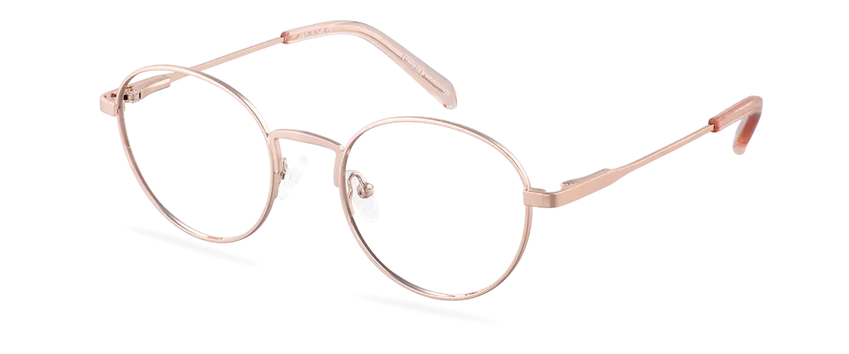 Okulary zerówki Charlie Rose Gold/Rose Water