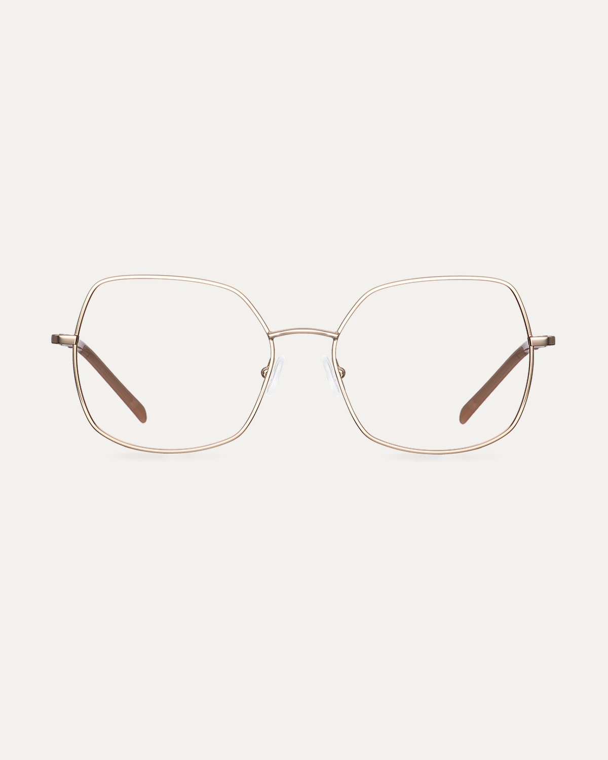 Okulary zerówki Chloe Gold/Sand