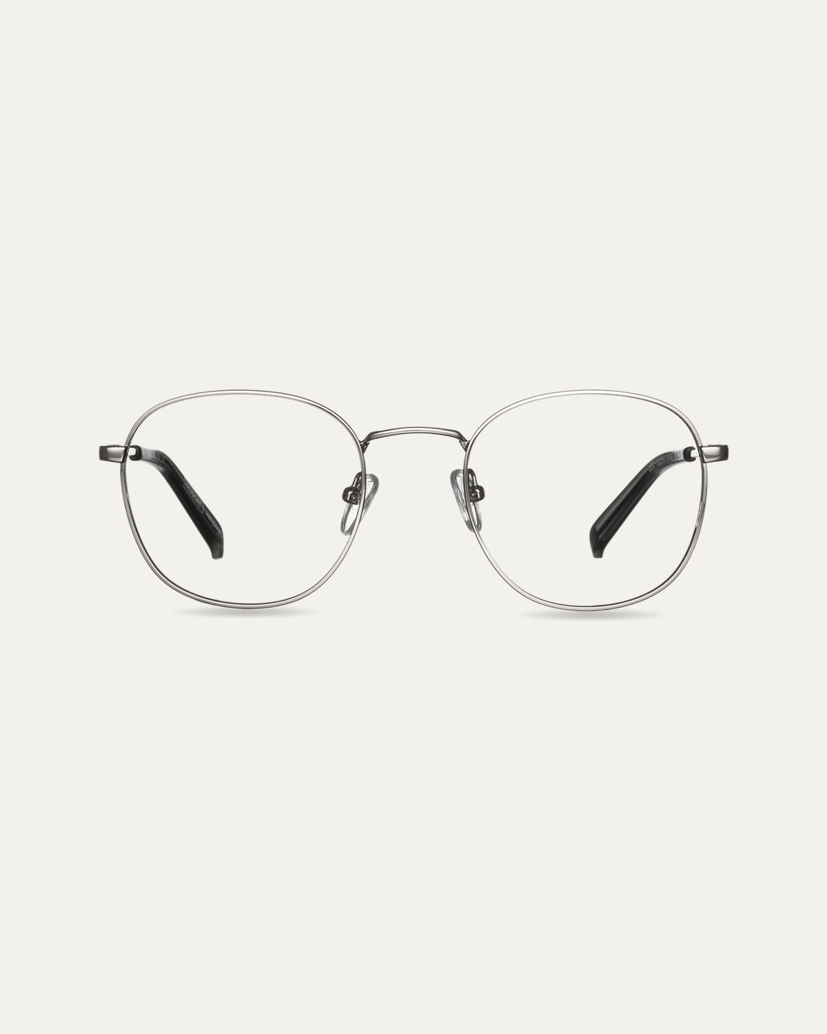 Okulary zerówki Leo Silver/Smoke
