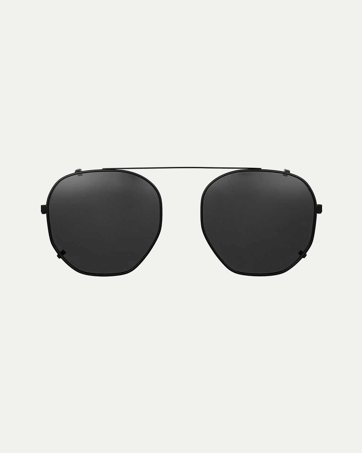 Clip on Sun Archie Matt Black/Smoke