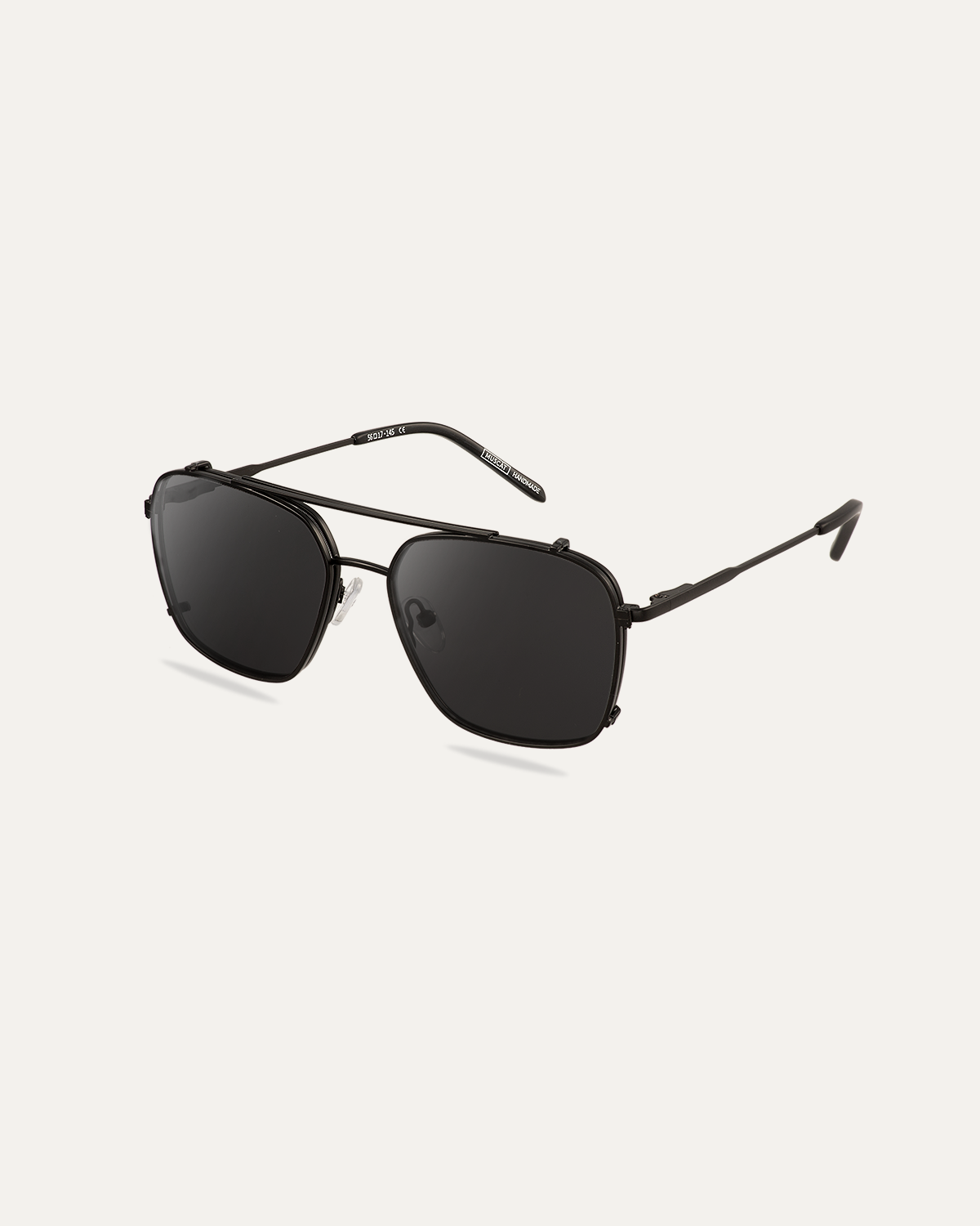 Clip on Sun Ralph Matt Black/Smoke