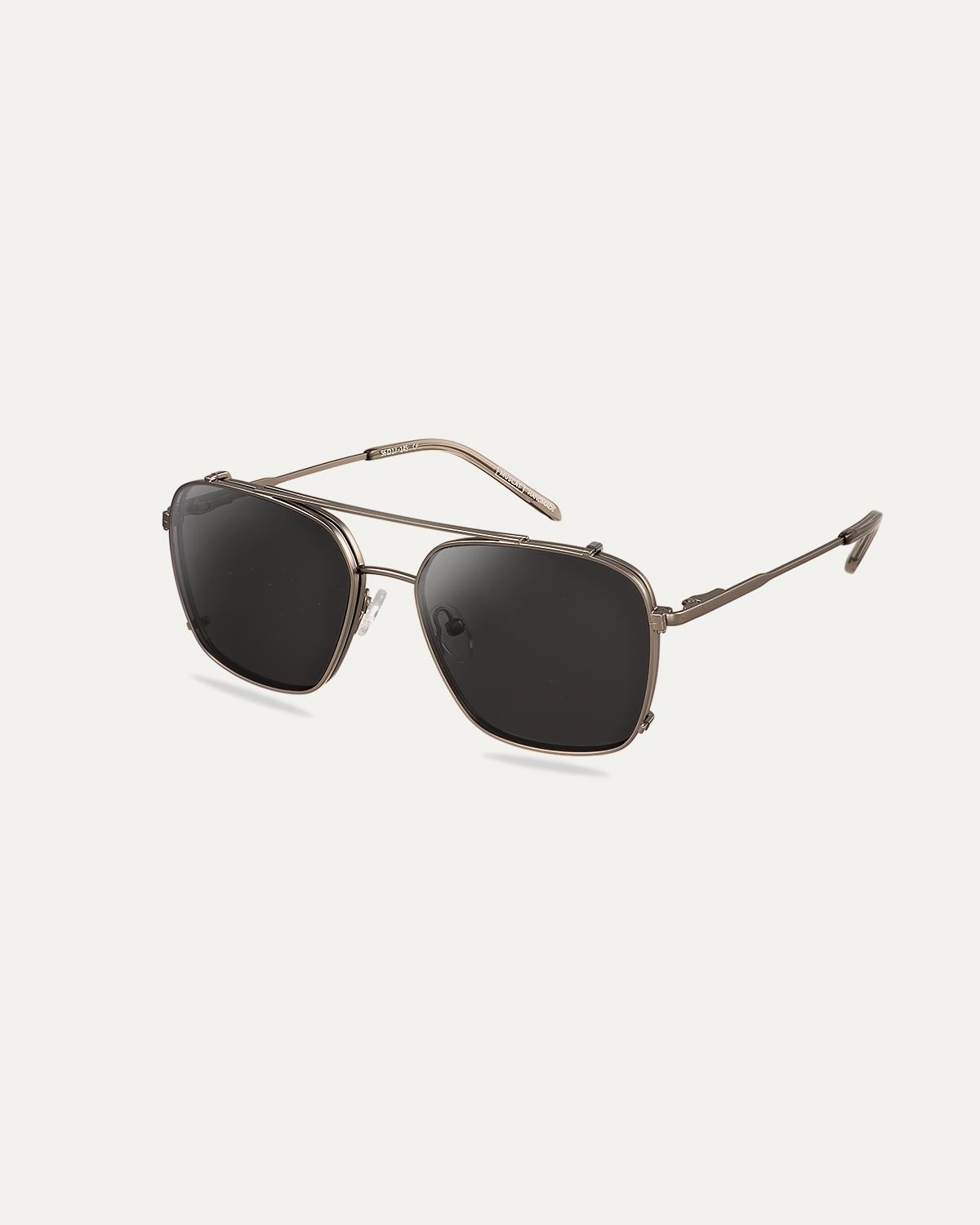 Clip on Sun Ralph Satin Gunmetal/Smoke