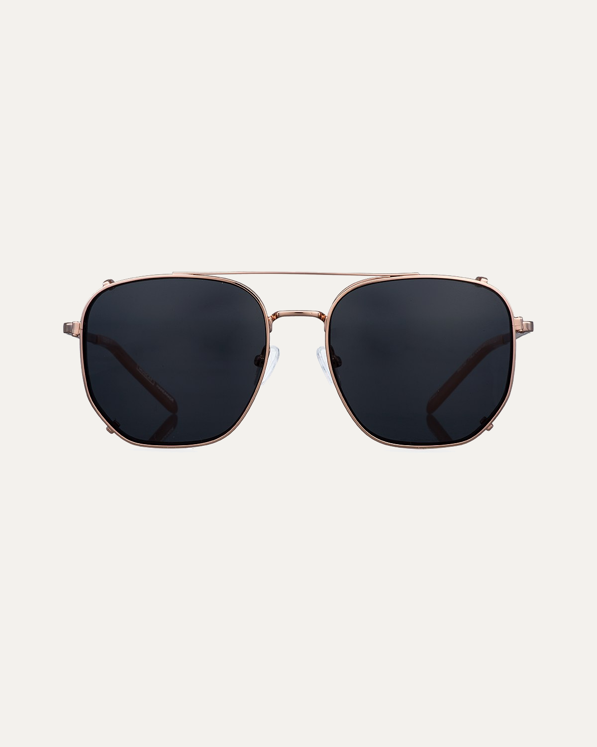 Clip on Sun Reese Pale Gold/Smoke