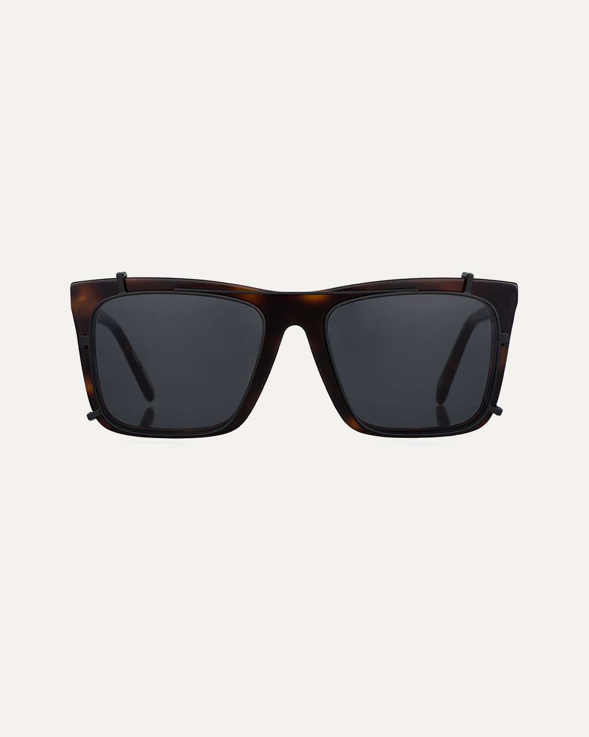 Clip on Sun Yves Matt Black/Smoke