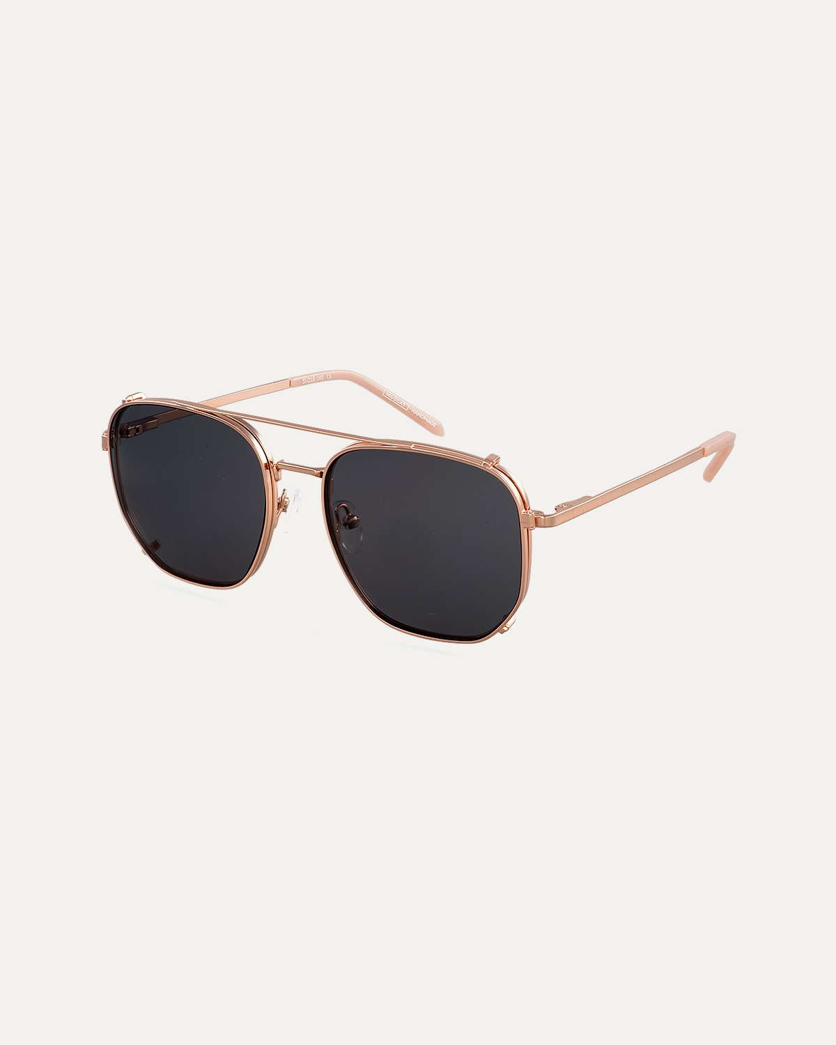 Clip on Sun Reese Pale Gold/Smoke