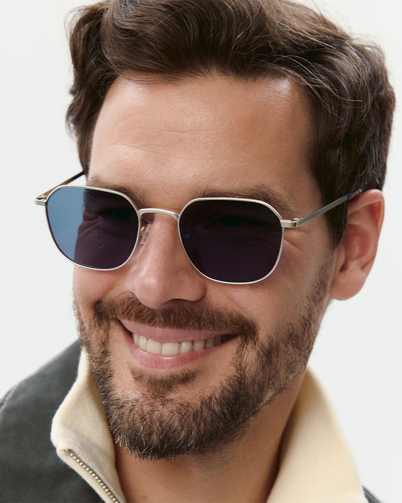 Okulary przeciwsłoneczne Andy Satin Silver/Smoke