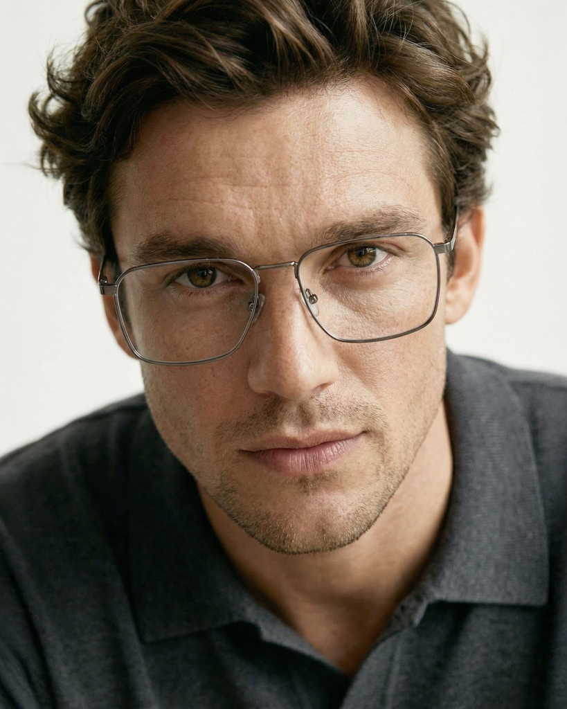 Okulary korekcyjne Bruce Wide Gunmetal/Smoke