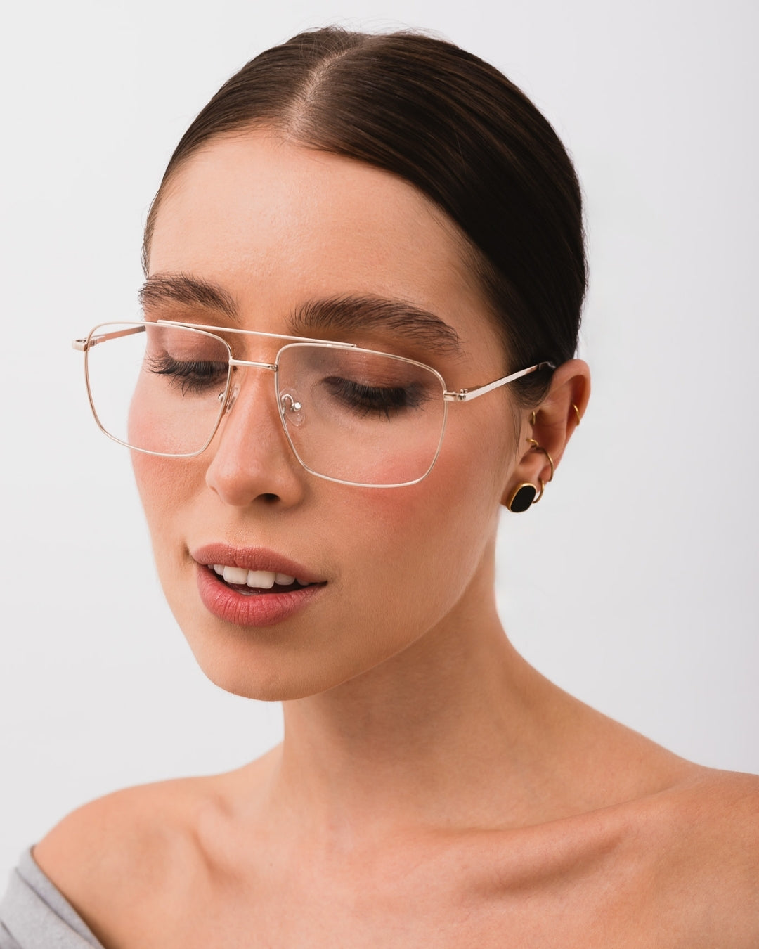 Okulary korekcyjne Phil Gold/Espresso
